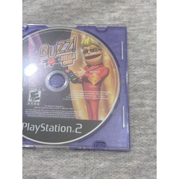 Buzz! The Mega Quiz Playstation 2 Video Game PS2 - Picture 3 of 7